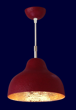 Anthroposophische Lampen rot-goldglanz34